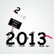 funny happy new year numbers card