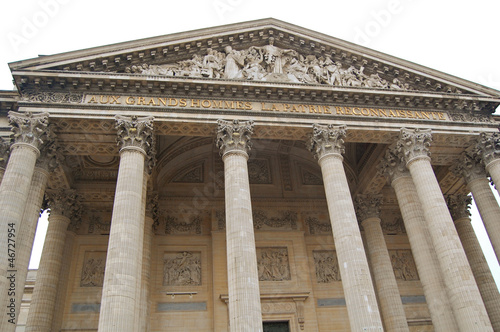Photo: Pantheon entrance in Paris Pantheon entrance in Paris