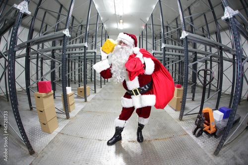 Photo: Santa Claus preparing for Christmas Santa Claus preparing for Christmas