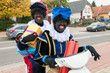 Black Petes on scooter