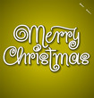 MERRY CHRISTMAS hand lettering (vector)