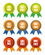 Award ribbons