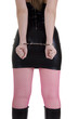 Young woman in handcuffs