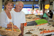 Couple at the market