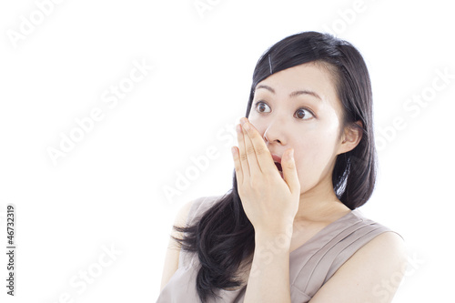 Photo: 驚く女性 驚く女性