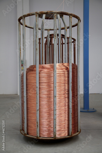 Photo: Copper wire spool Copper wire spool