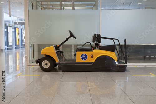 Photo: Disabled buggy in airport Disabled buggy in airport