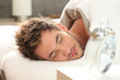 a man sleeping