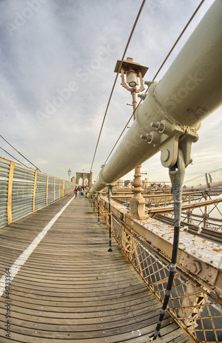 Photo: Magnificient structure of Brooklyn Bridge - New York City Magnificient structure of Brooklyn Bridge - New York City