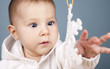 baby with snow flake