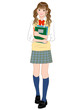 本を抱える女子生徒