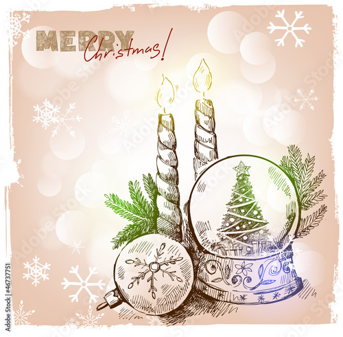 Vector: Christmas hand drawn illustration Christmas hand drawn illustration