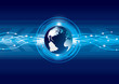 Abstract global earth technology background, vector