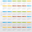 Vector: français calendrier 2013 - 2015 français calendrier 2013 - 2015