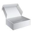 White Package Box Opened. For electronic device