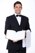 A waiter of a fancy restaurant.