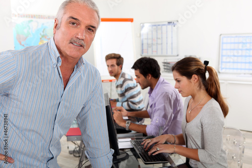 Photo: Teacher in management training Teacher in management training