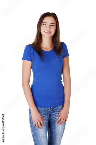 Photo: Happy young student woman Happy young student woman