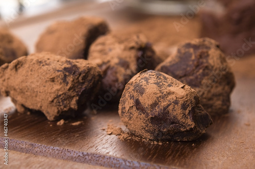 Photo: Homemade chocolate truffles Homemade chocolate truffles