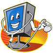 Computer TV Monitor With Doctor Stethoscope