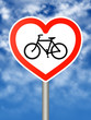 I love cycling sign