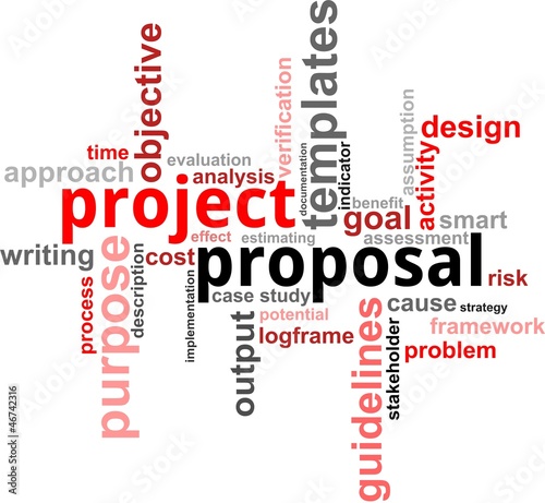 Vector: word cloud - project proposal word cloud - project proposal