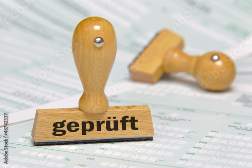 Photo: Prüfung geprüft Kontrolle kontrolliert Prüfung geprüft Kontrolle kontrolliert