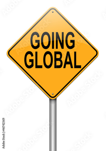 Illustration: Going global. Going global.