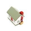 Photo: miniature house with lock miniature house with lock