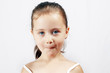 Portrait of a surprised little girl