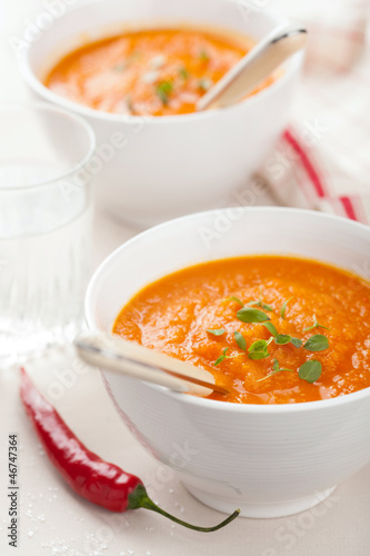 Photo: carrot cream soup carrot cream soup