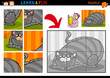 Vector: Cartoon cat puzzle game Cartoon cat puzzle game