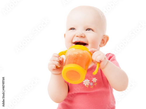 Photo: baby with juice baby with juice