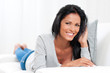 Happy woman relax