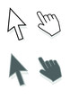 Hand und Pfeilcursor,  hand and arrow cursor