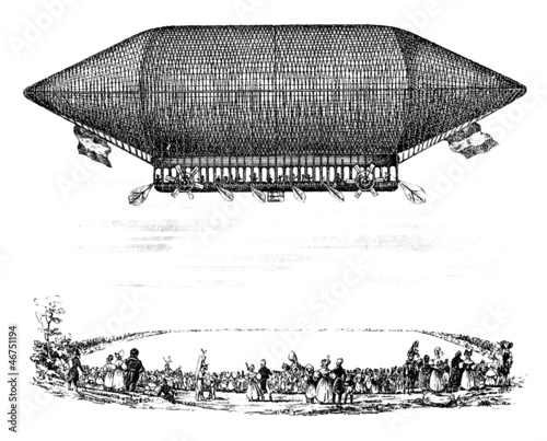Illustration: Airplane : a Project - 19th century Airplane : a Project - 19th century