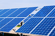 Alternative Solar Energie. Sonnenenergie Kraftwerk.