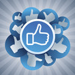 Vector social media concept