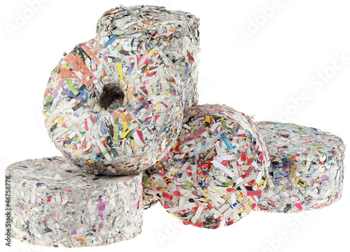 Photo: Paper Briquette Cutout Paper Briquette Cutout