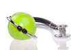 Stethoscope and apple
