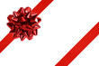 red ribbon and bow
