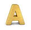 buchstabe letter A gold vertikal