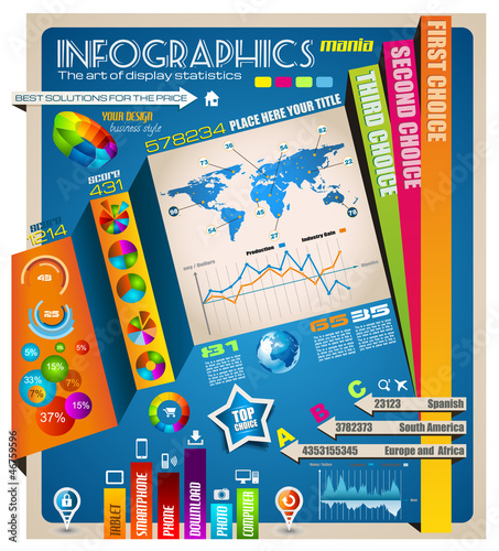 Vector: Infographic elements - set of icons for your statistics Infographic elements - set of icons for your statistics