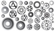 gear sets on white