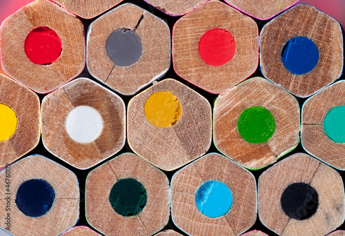 Photo: Texture of colored pencils Texture of colored pencils