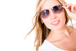 Woman wearing sunglasses