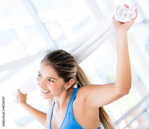 Photo: Happy woman at the gym Happy woman at the gym