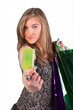 sexy woman making shopping