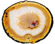 Agate on white background