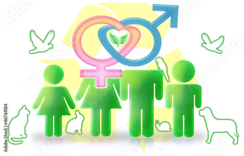 Illustration: family values environment family values environment